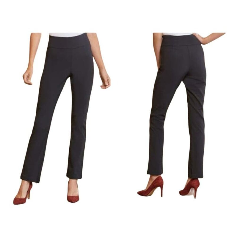 Good American The Exec pant Black Dress Pants women's size 4 high rise